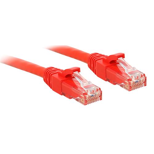 Lindy 3m Cat.6 U/UTP Network Cable Red
