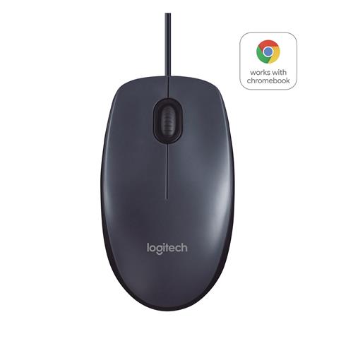 Logitech B100 Optical USB Mouse Ambidextrous Optical USB Type-A 800 DPI Black