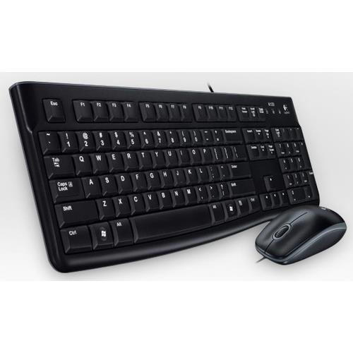 Logitech Desktop MK120. Connectivity technology: Wired Device interface: USB Keyboard layout: QWERTZ. Cable length: 1.5 m. Product colour: Black. Mouse included