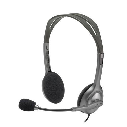Logitech H110 Stereo Headset. Product type: Headset. Connectivity technology: Wired. Recommended usage: Office/Call center. Headphone frequency: 20 - 20000 Hz. Cable length: 2.35 m. Weight: 74 g. Product colour: Grey Dark Grey