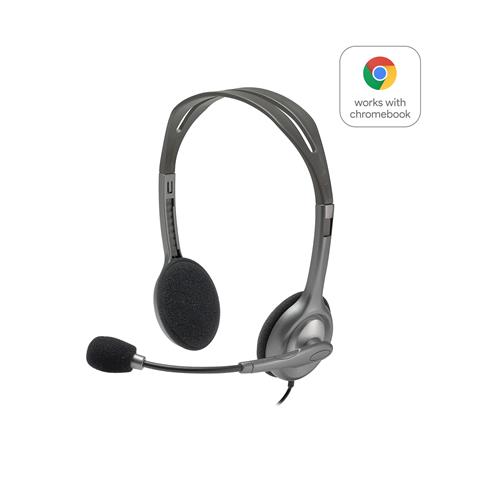 Logitech H111 Stereo Headset. Product type: Headset. Connectivity technology: Wired. Recommended usage: Office/Call center. Headphone frequency: 20 - 20000 Hz. Cable length: 2.35 m. Weight: 74 g. Product colour: Black