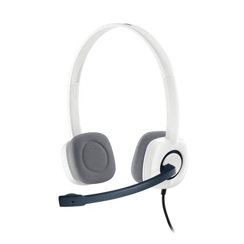 Logitech H150 Stereo Headset. Product type: Headset. Connectivity technology: Wired. Recommended usage: Office/Call center. Headphone frequency: 20 - 20000 Hz. Cable length: 1.8 m. Weight: 80 g. Product colour: White