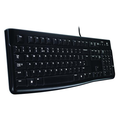 Logitech K120 Corded Keyboard. Connectivity technology: Wired Device interface: USB Keyboard layout: QWERTZ. Cable length: 1.5 m. Product colour: Black