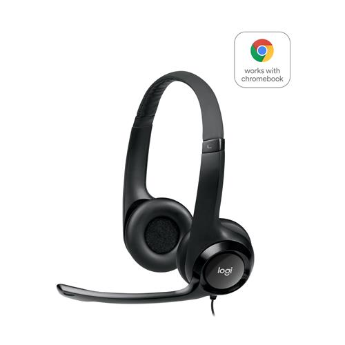 Logitech H390 USB Computer Headset. Product type: Headset. Connectivity technology: Wired. Recommended usage: Office/Call center. Headphone frequency: 20 - 20000 Hz. Cable length: 1.9 m. Weight: 197 g. Product colour: Black