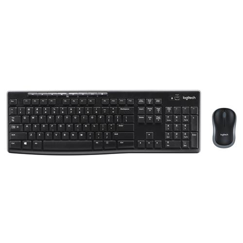 Logitech Wireless Combo MK270 Full-size (100%) Wireless RF Wireless QWERTY Black Mouse included