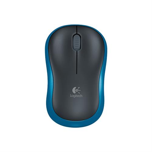 Logitech Wireless Mouse M185 Ambidextrous Optical RF Wireless 1000 DPI Blue