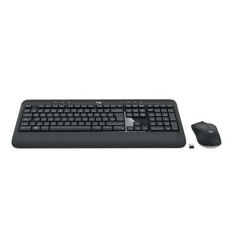 Logitech MK540 Advanced Wireless RF Wireless Membrane QWERTY Black Mouse included
