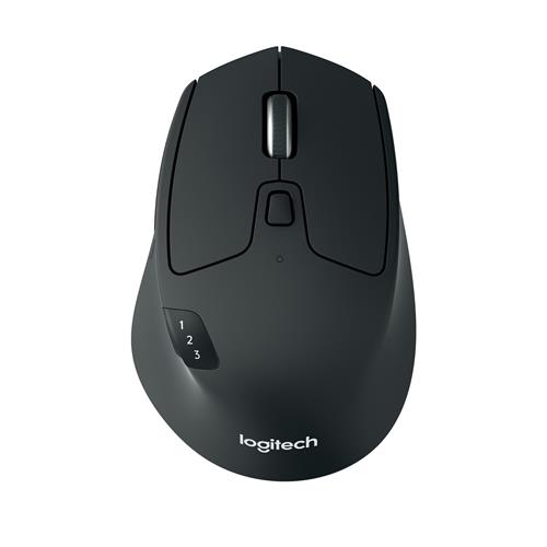 Logitech M720 Triathlon Mouse Right-hand Optical RF Wireless + Bluetooth 1000 DPI Black