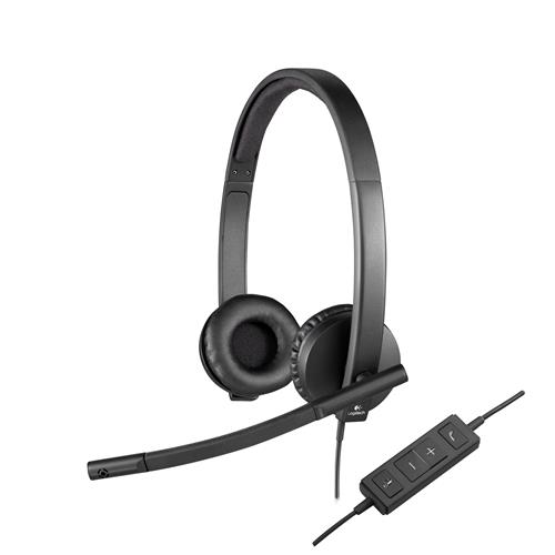 Logitech USB Headset H570e Stereo. Product type: Headset. Connectivity technology: Wired. Recommended usage: Office/Call center. Headphone frequency: 31.5 - 20000 Hz. Cable length: 1.9 m. Weight: 111 g. Product colour: Black