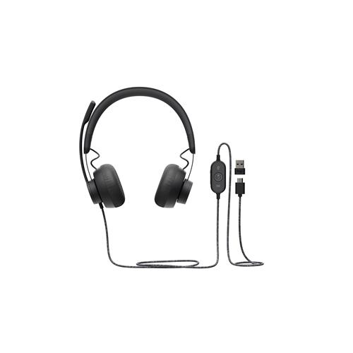 Logitech Zone Wired UC. Product type: Headset. Connectivity technology: Wired. Recommended usage: Calls/Music. Headphone frequency: 20 - 16000 Hz. Cable length: 1.9 m. Weight: 211 g. Product colour: Graphite