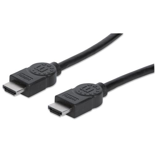 Manhattan HDMI 4K@30Hz Cable 5m Suitable for ALL 1080p/HD and majority of 4K uses (check your system 4K specification to be sure) Male to Male Black Ultra HD 4k x 2k Lifetime Warranty High Speed Equivalent to HDMM5M 5 m HDMI Type A (Standar