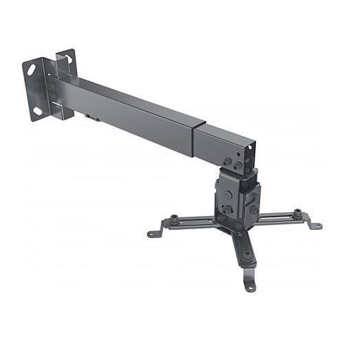Manhattan Projector Mount Ceiling or Wall Tilt & Swivel Height Range: 43-65cm Max 20kg Black Lifetime Warranty. Mounting type: Ceiling/wall Maximum weight capacity: 20 kg Product colour: Black. Width: 315 mm Height: 315 mm Depth: 650 mm