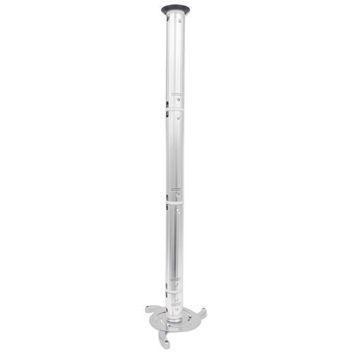 Manhattan Projector Mount Ceiling Universal Tilt & Swivel Height Range: 13 to 106cm Max 10kg Silver Lifetime Warranty
