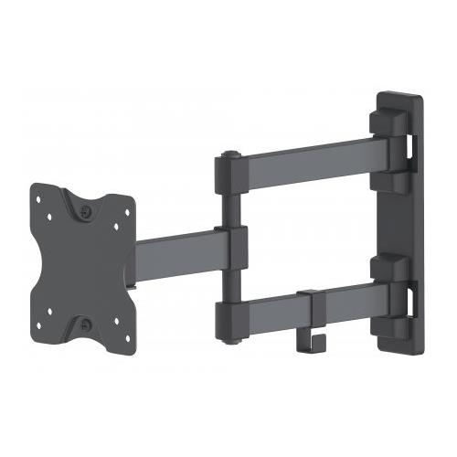 Manhattan Wall Mount for TV & Monitors (Full Motion) For screens 13" to 27" VESA compatibility: 75x75mm and 100x100mm - check the dimensions of the four mounting holes on back of screen to ensure it fits Max 20kg Black Bracket