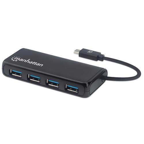 Manhattan USB-C Dock/Hub Ports (4): USB-A (x4) 5 Gbps (USB 3.2 Gen1 aka USB 3.0) USB powered (no external power supply required) Equivalent to HB30CM4AB