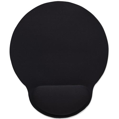 Manhattan Wrist Gel Support Pad and Mouse Mat Black 241 203 40 mm non slip base Lifetime Warranty Card Retail Packaging