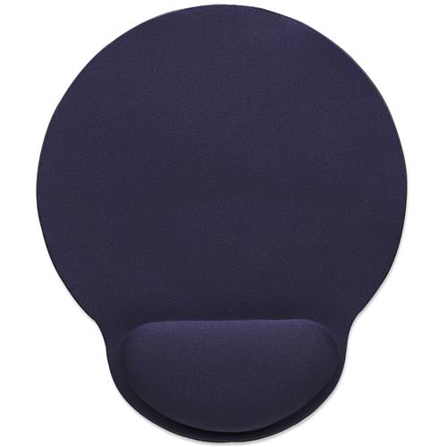 Manhattan Wrist Gel Support Pad and Mouse Mat Blue 241 203 40 mm non slip base Lifetime Warranty Card Retail Packaging