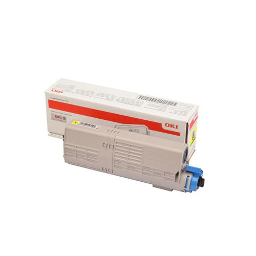 OKI 46490605. Colour toner page yield: 6000 pages Printing colours: Yellow Quantity per pack: 1 pc(s)