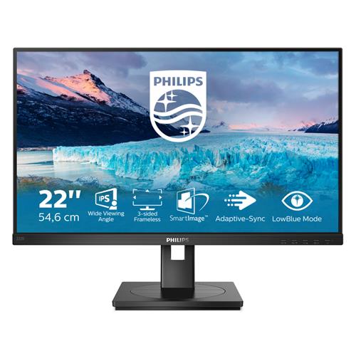 Philips S Line 222S1AE/00 computer monitor 54.6 cm (21.5") 1920 x 1080 pixels Full HD LCD Black