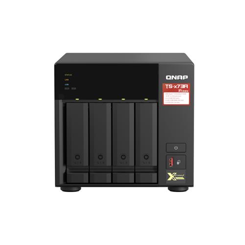 QNAP TS-473A NAS Tower Ryzen Embedded V1500B 8 GB DDR4 0 TB QNAP Turbo System Black