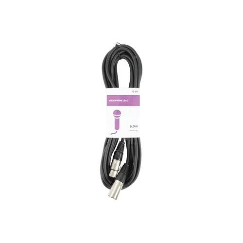 Photos - Cable (video, audio, USB) QTX 190.082UK audio cable 6 m XLR  Black (3-pin)