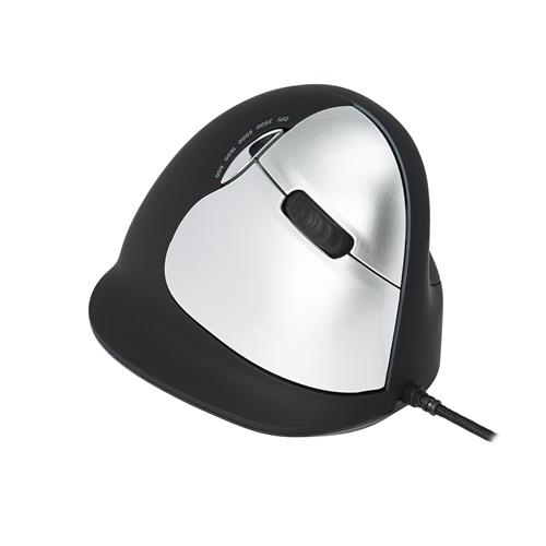 R-Go Tools Ergonomic mouse R-Go HE Break with break software large (hand size 185 mm) right-handed Wired black