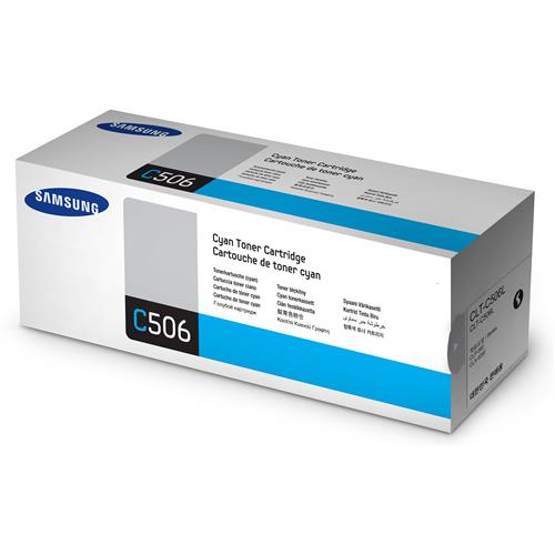 Samsung CLT-C506L High-Yield Cyan Original Toner Cartridge. Printing colours: Cyan Quantity per pack: 1 pc(s)