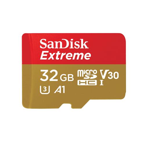Sandisk Extreme 32 GB MicroSDHC Class 10 UHS-I 100 MB/s 60 MB/s