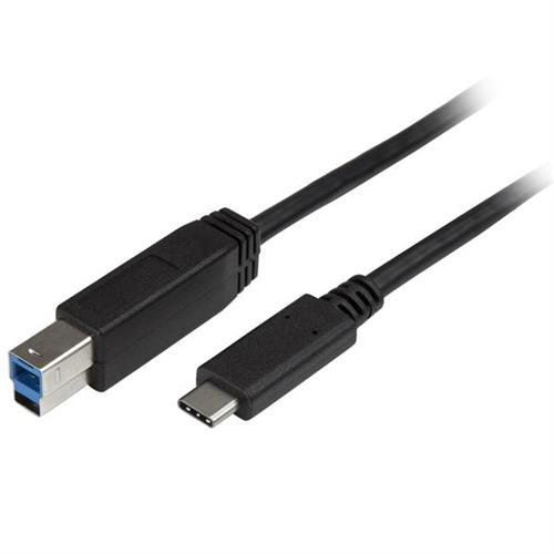 StarTech.com 6.6ft (2m) USB-B to USB-C Cable USB 5Gbps Data Cord USB 3.0 USB-C Data Transfer Cable
