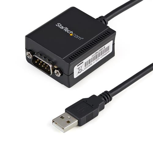 Photos - Cable (video, audio, USB) Startech.com 6ft  1-Port FTDI USB to Serial RS232 Adapter Cable with COM Retention USB to RS232 Adapter - TAA ICUSB232 (1.8m)