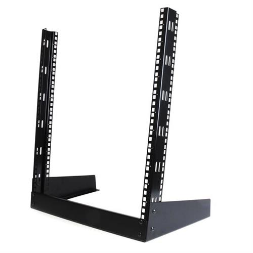 StarTech.com 2Post 12U Desktop Server Rack, Small Open Frame 19in