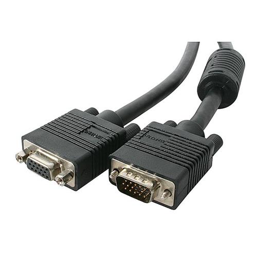 StarTech.com 15m Coax High Resolution Monitor VGA Video Extension Cable - HD15 M/F. Cable length: 15 m Connector 1: VGA (D-Sub) Connector 2: VGA (D-Sub). Weight: 1.5 kg. Package width: 255 mm Package depth: 330 mm Package height: 70 mm