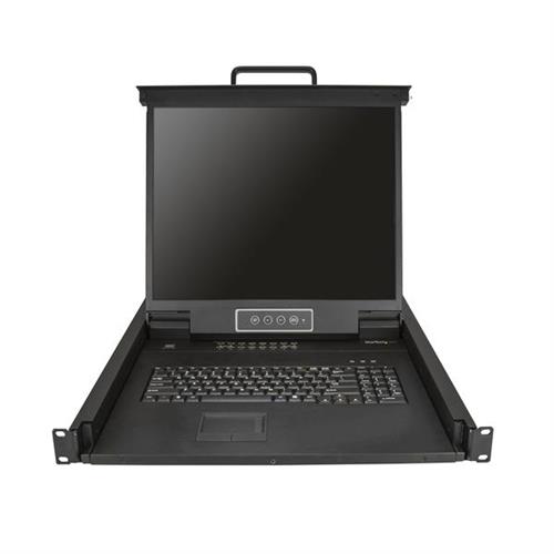 StarTech.com 16 Port Rackmount KVM Console w/ 6ft Cables - Integrated KVM Switch w/ 19" LCD Monitor - Fully Featured 1U LCD KVM Drawer- OSD KVM - Durable 50000 MTBF - USB + VGA Support
