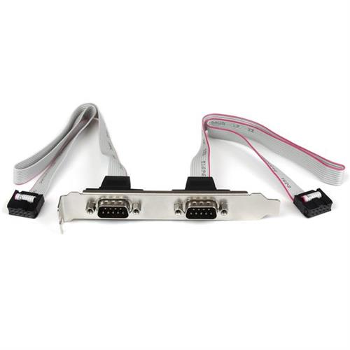 Photos - Cable (video, audio, USB) Startech.com 2 Port 16in DB9 Serial Port Bracket to 10 Pin Header PLATE9M2P16 