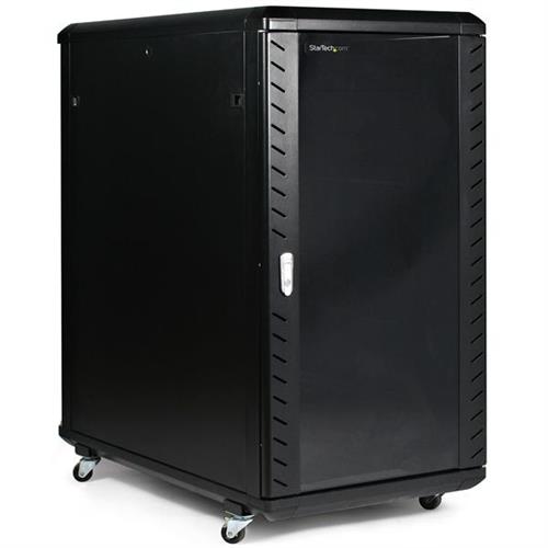StarTech.com 4Post 22U Server Rack Cabinet, Lockable 19