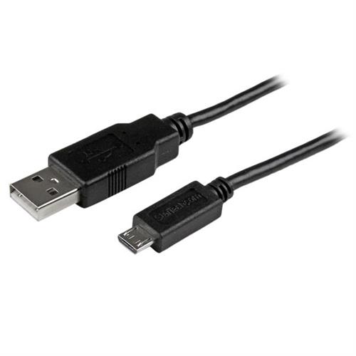 Photos - Cable (video, audio, USB) Startech.com Micro-USB Cable - M/M - 2m USBAUB2MBK