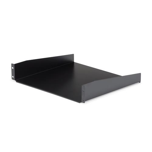 StarTech.com 2U Server Rack Shelf - Universal Rack Mount Cantilever Shelf for 19" Network Equipment Rack & Cabinet - Heavy Duty Steel - Weight Capacity 44lb/20kg - 16" Deep Tray Shelf Steel Black 1 pc(s) 2.9 kg