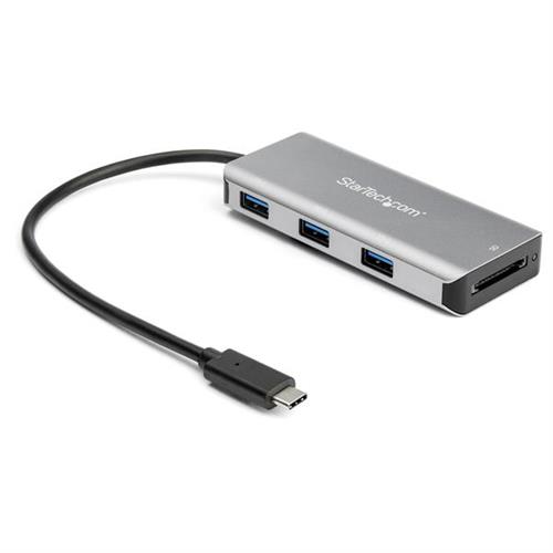 Photos - Card Reader / USB Hub Startech.com 3 Port 10Gbps USB C Hub with SD Card Reader - 3x USB-A & 1x SD Slot - Portable USB 3.2 Gen 2 Type C Adapter 