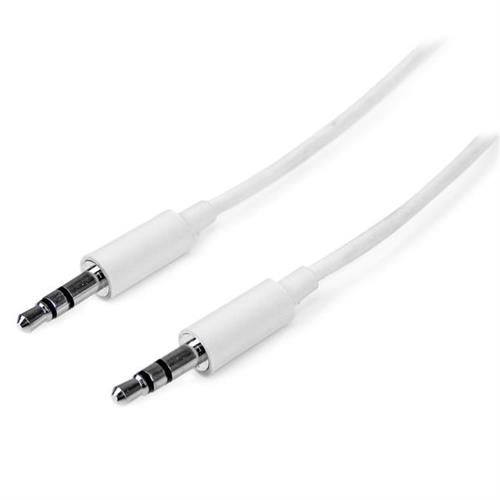CPO 0.5M 3.5mm Stereo Audio Cable – Male To Male, White – #13D18