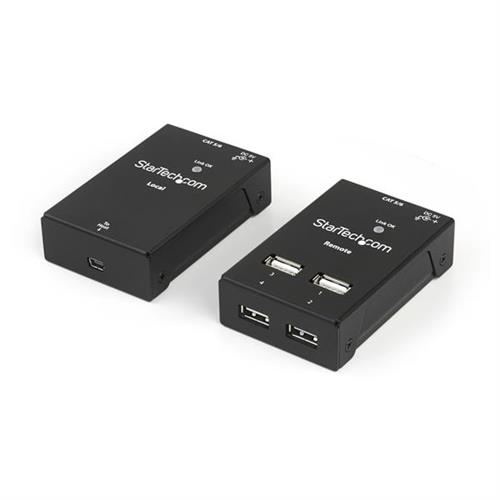 StarTech.com 4-Port USB 2.0-Over-Cat5-or-Cat6 Extender - 130ft (40m) - TAA