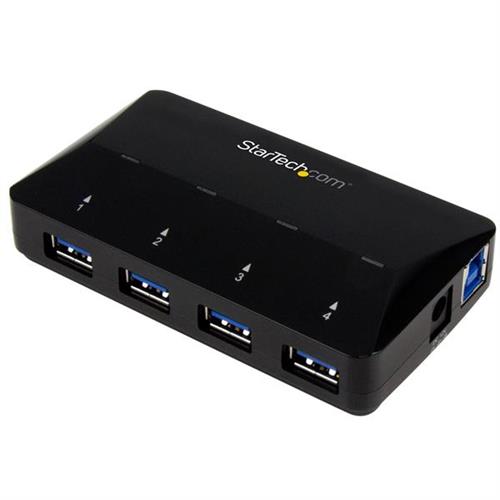 StarTech.com 4-Port USB 3.0 Hub (5Gbps) plus Dedicated Charging Port - 1 x 2.4A Port