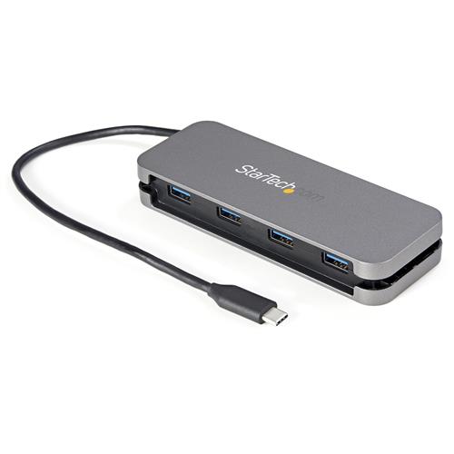 StarTech.com 4 Port USB C Hub - 4x USB-A - USB 3.0 Type-C Hub - USB 3.2 Gen 1 (5Gbps) - Bus Powered Portable USB-C to USB-A Adapter Laptop Hub - 11.2" (28.5cm) Cable w/ Cable Management USB 3.2 Gen 1 (3.1 Gen 1) Type-C USB 3.2 Gen 1 (3.1 Gen 1) Typ