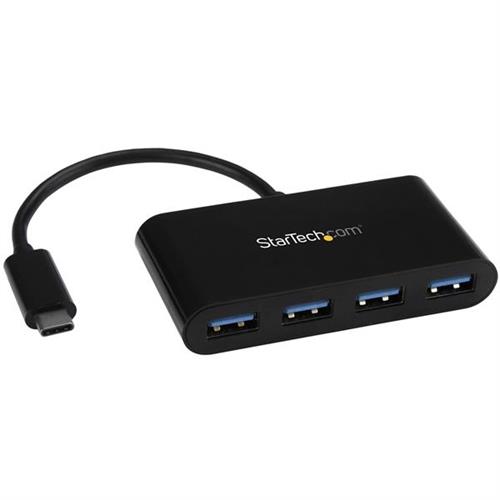 StarTech.com 4-Port USB-C Hub - USB-C to 4x USB-A - USB 3.0 Hub - 5Gbps - Bus Powered
