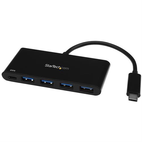StarTech.com 4 Port USB C Hub with 4 USB Type-A Ports (USB 3.0 SuperSpeed 5Gbps) - 60W Power Delivery Passthrough Charging - USB 3.2 Gen 1 Laptop Hub Adapter - MacBook Dell USB 3.2 Gen 1 (3.1 Gen 1) Type-C USB 3.2 Gen 1 (3.1 Gen 1) Type-A USB 3.2