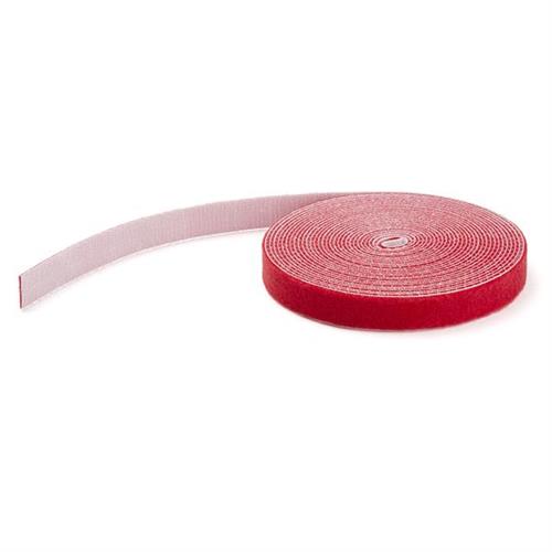 Photos - Cable (video, audio, USB) Startech.com 50ft  Hook and Loop Roll Red Cut-to-Size Reusable Cable Ties Bulk Industrial Wire Fastener Tape Adjustab (15.2m)