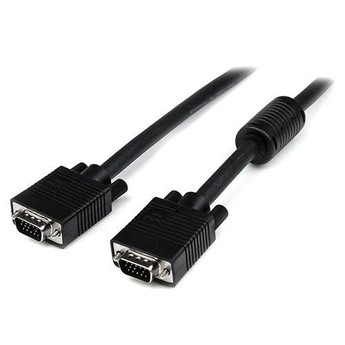 Photos - Cable (video, audio, USB) Startech.com 5m Coax High Resolution Monitor VGA Video Cable - HD15 to HD15 M/M 5 m VGA  VGA  Male Male Black (D-Sub)