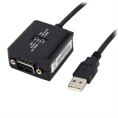 StarTech.com 6ft (1.8m) 1-Port Professional RS422/485 USB Serial Cable Adapter with COM Retention USB to RS422 Adapter - TAA