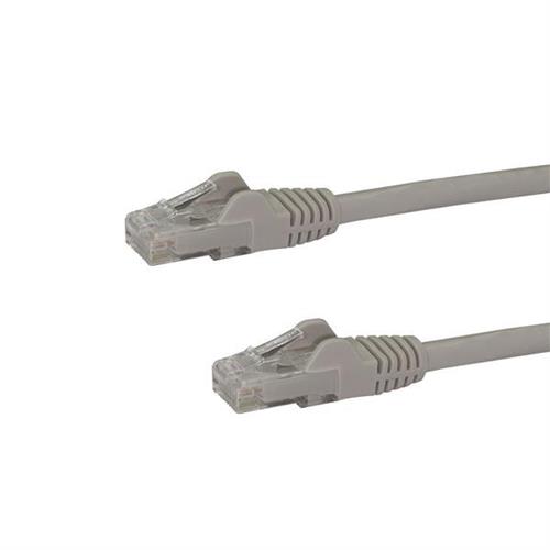 Photos - Cable (video, audio, USB) Startech.com 7.5m CAT6 Ethernet Cable - Grey CAT 6 Gigabit Ethernet Wire -250MHz 100W PoE RJ45 UTP Network/Patch Cord Snagle 