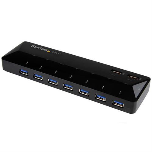 StarTech.com 7-Port USB 3.0 Hub (5Gbps) plus Dedicated Charging Ports - 2 x 2.4A Ports
