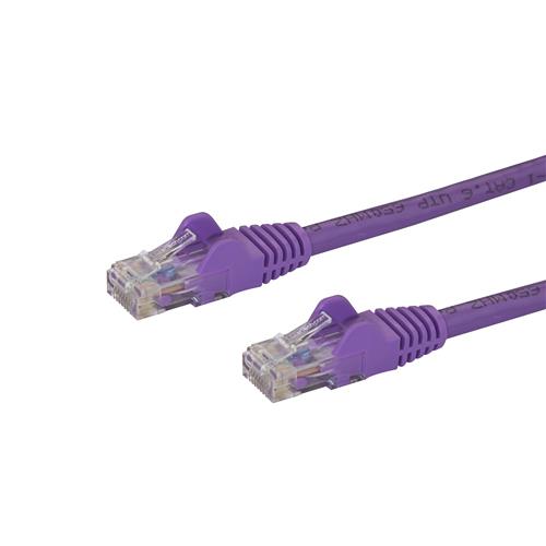 Photos - Cable (video, audio, USB) Startech.com 75ft CAT6 Ethernet Cable - Purple CAT 6 Gigabit Ethernet Wire -250MHz 100W PoE RJ45 UTP Network/Patch Cord Snag 